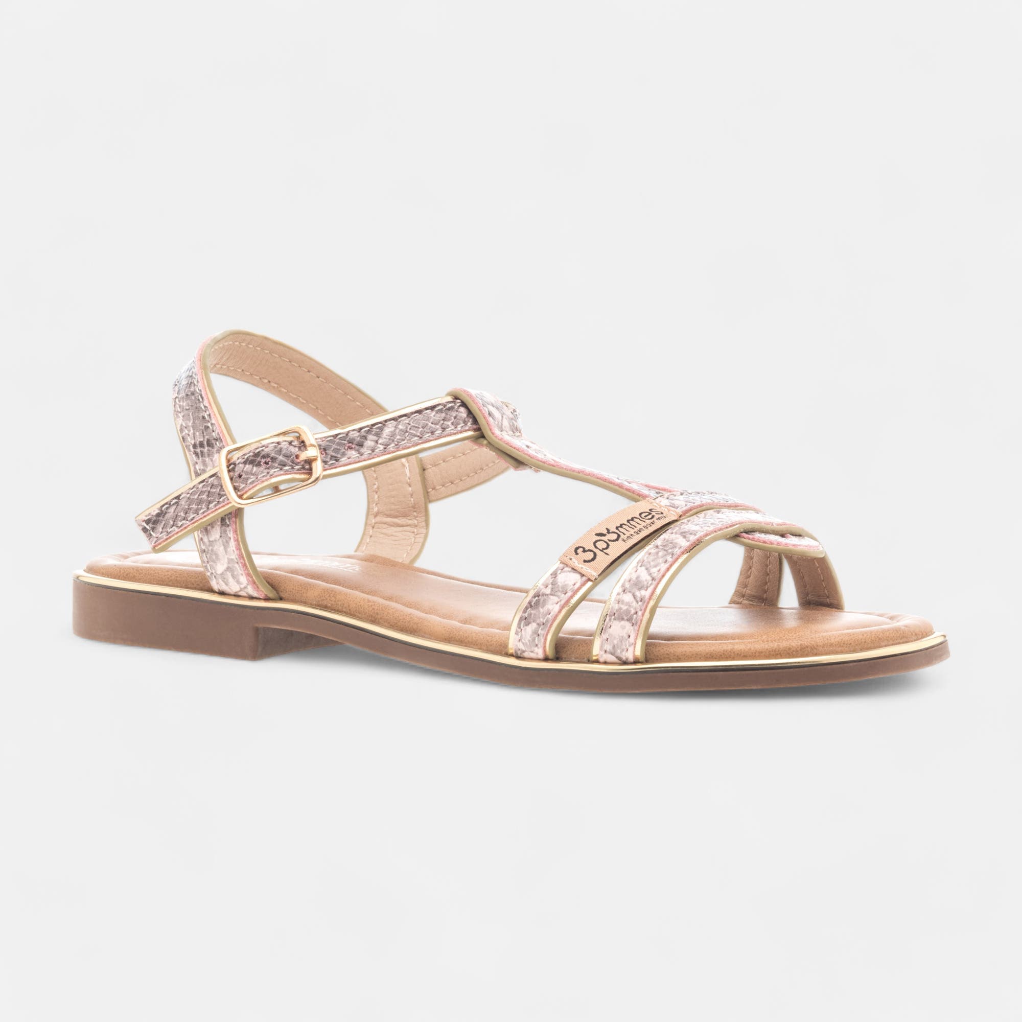 Nu-pieds Fille rose