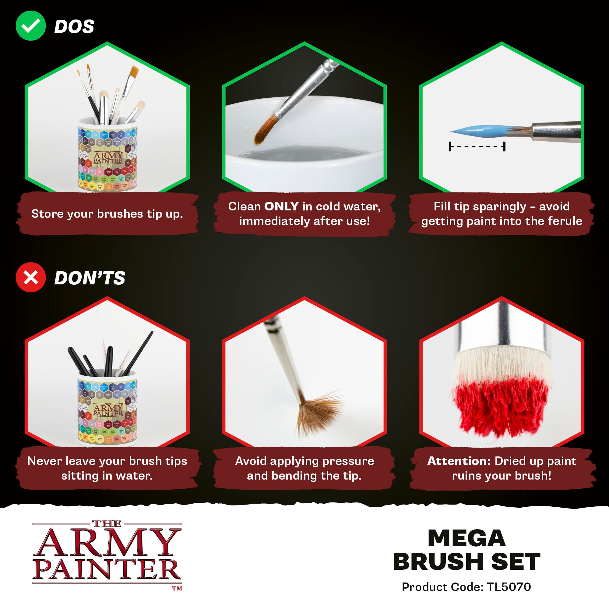 The Army Painter  Mega Brush Set    Alle Wargamer-Pinsel in einem Set!