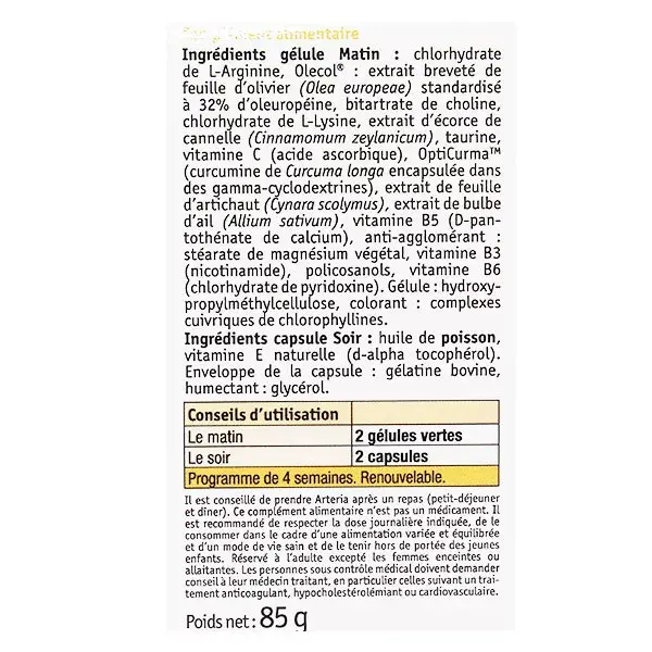 NHCO Arteria 56 cápsulas + 56 cápsulas gelatinosas