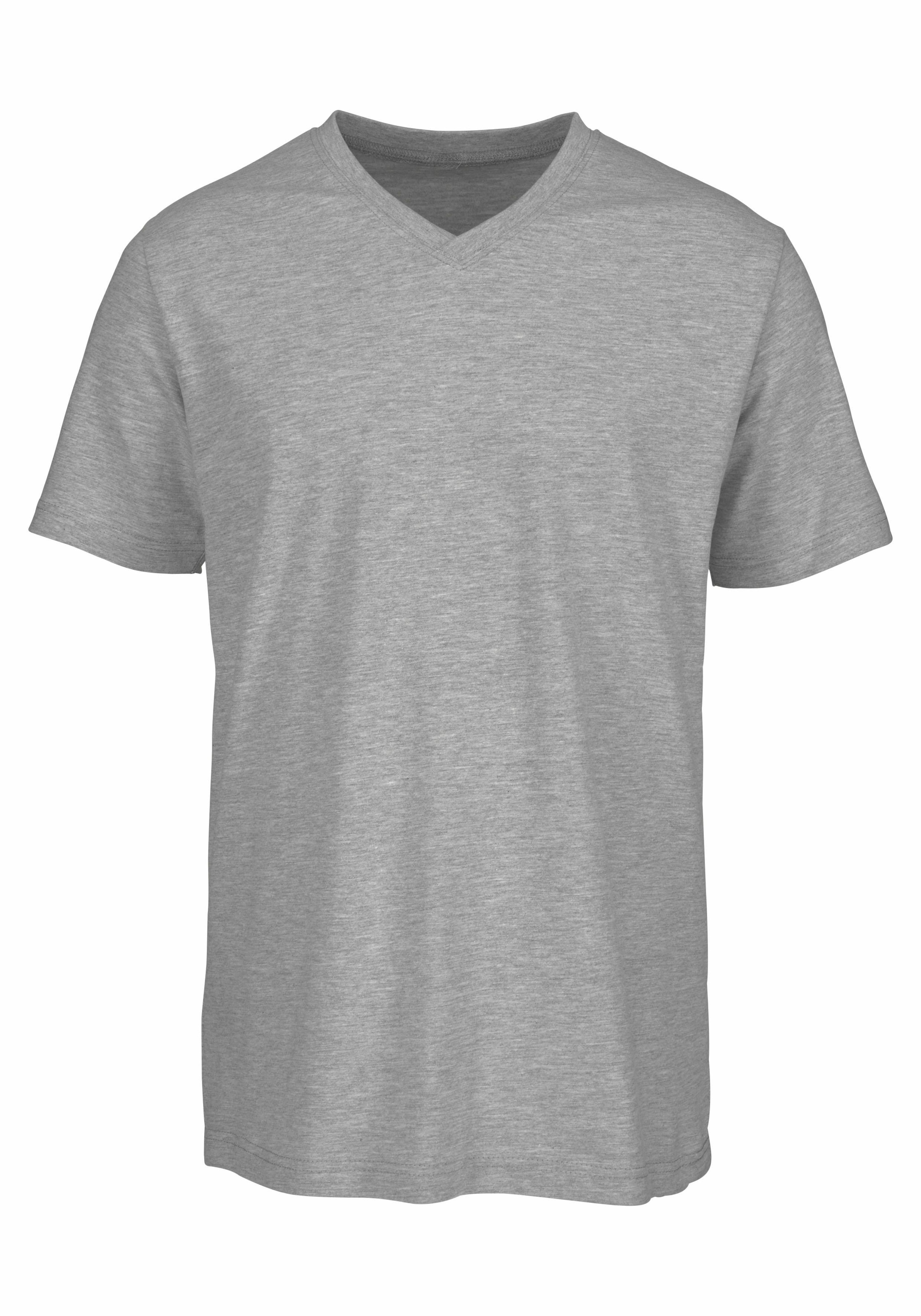 H.I.S T-Shirt, 3 Stk. mit V-Ausschnitt aus Baumwolle, Unterhemd, T-Shirt