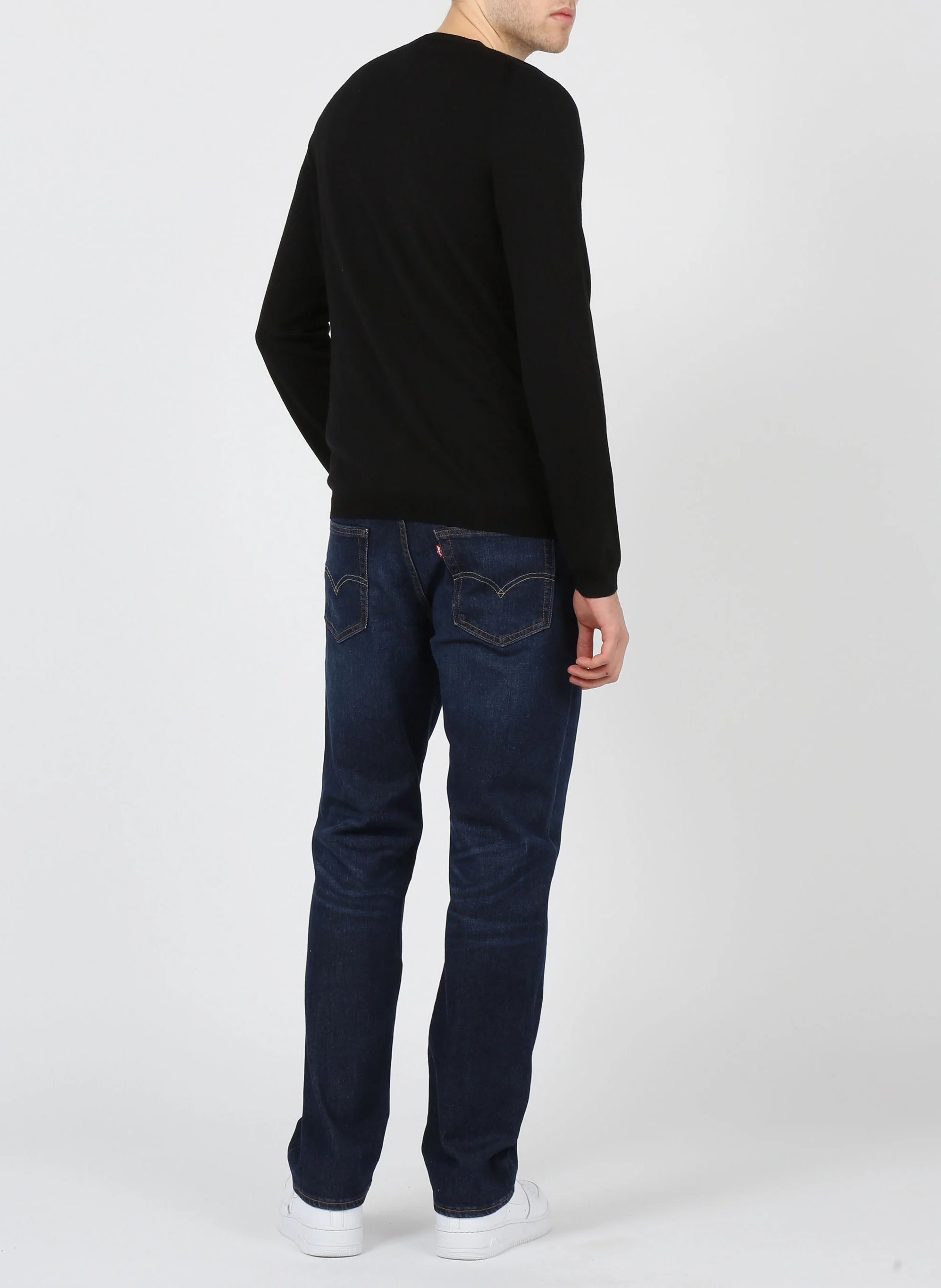 Gilet col V en laine | Noir