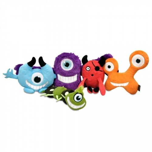 Kit PLAY Pet Lifestyle com 15 brinquedos de pelúcia do monstro Momo para cães