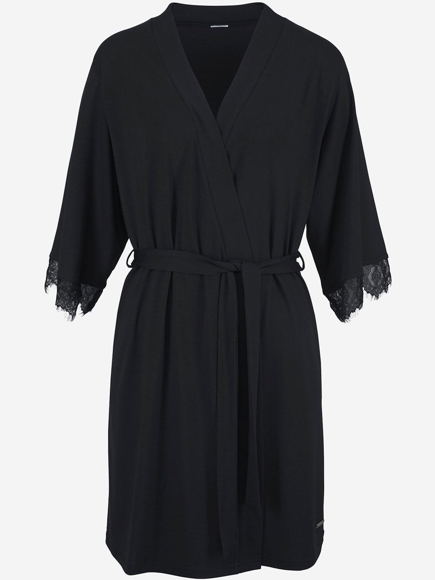 Élégant kimono avec lien à nouer à la taille