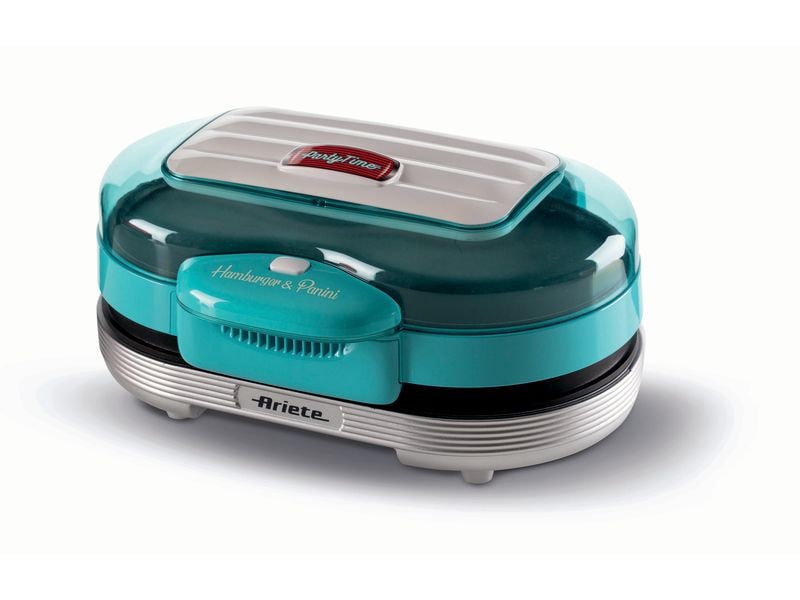 Ariete Hamburger-Grill Party Time ARI-205-BL 1200 W, Blau Hamburger-Maschine