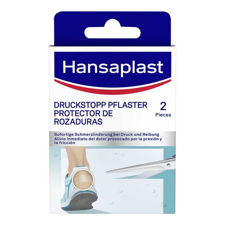 Hansaplast Druckstopp transparente Schutzpolster, 2 St