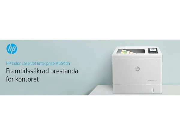 HP LaserJet Enterprise M554dn - Printer - farve - Duplex - laser - A4/Legal - 1200 x 1200 dpi - op til 33 spm (mono) / op til 33 spm (farve) - kapacitet: 650 ark - USB 2.0, Gigabit LAN, USB 2.0 vært