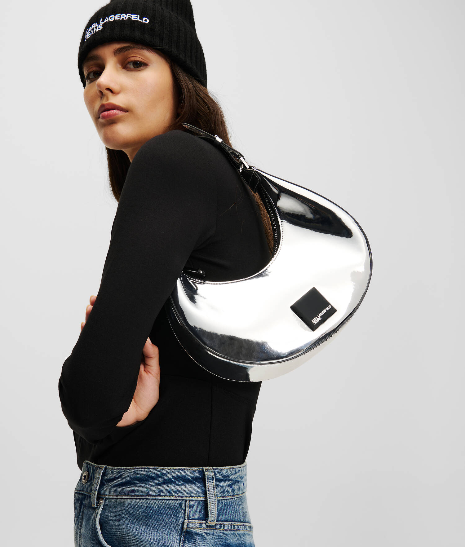 SAC DEMI-LUNE EFFET MIROIR KLJ