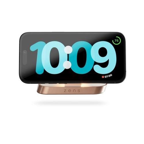 (15W) MagSafe Qi Wireless Charger Ladegerät Nachttisch Ladestation (ZESC16W/00) - Roségold / Weiss