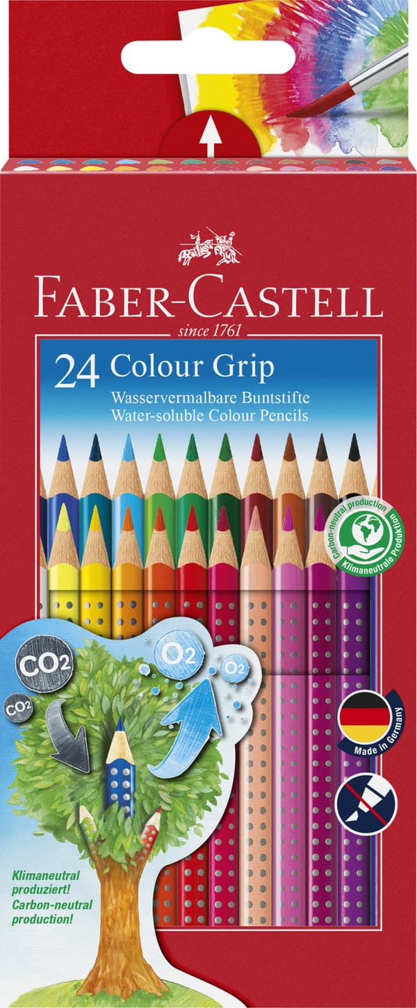 Grip Fargeblyanter Akvarell 24 pakning Faber-Castell