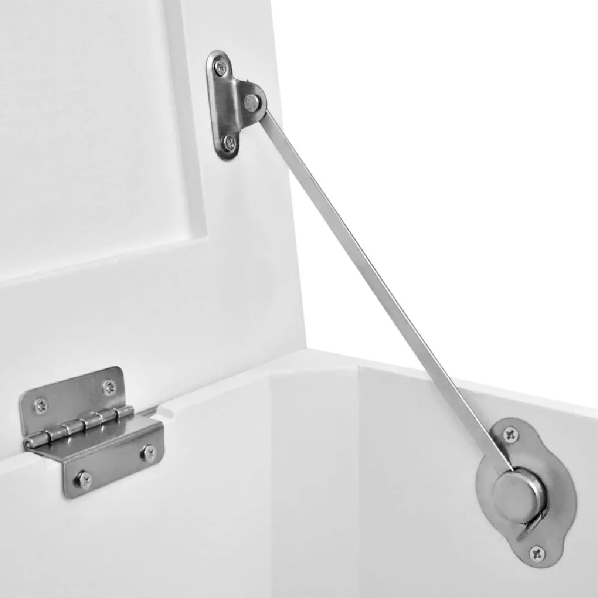 VIDAXL Ensemble de Coffres - Blanc (2 pcs)