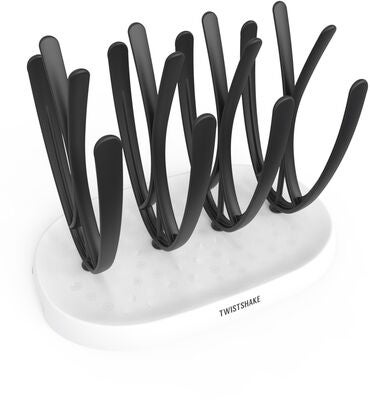 Twistshake Oppvaskstativ, Hvit/Svart