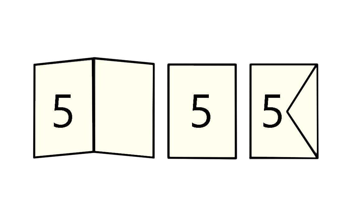 Blankokarte 220 g/m² rechteckig PerlweissBlankokarte