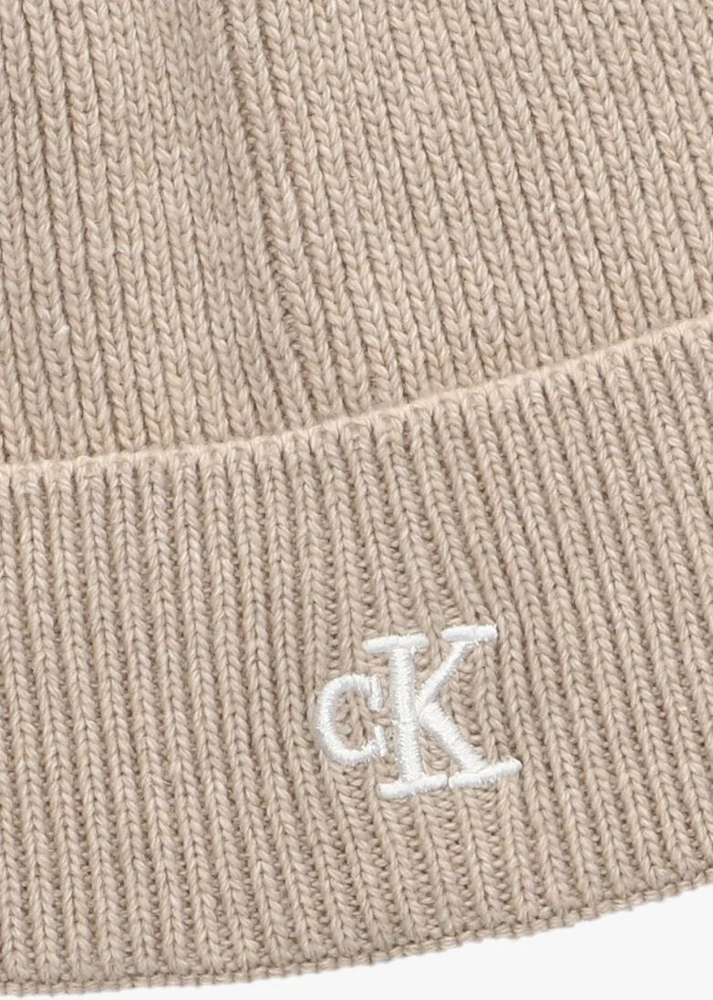 CALVIN KLEIN beige calvin klein muts archive logo beanie