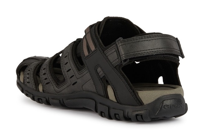 Geox Sandale »UOMO SANDAL STRADA C«  , Sommerschuh, Klettschuh, Outdoorsandale, mit Lederfussbett