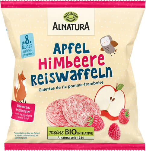Alnatura Bio Reiswaffeln Apfel - Himbeere