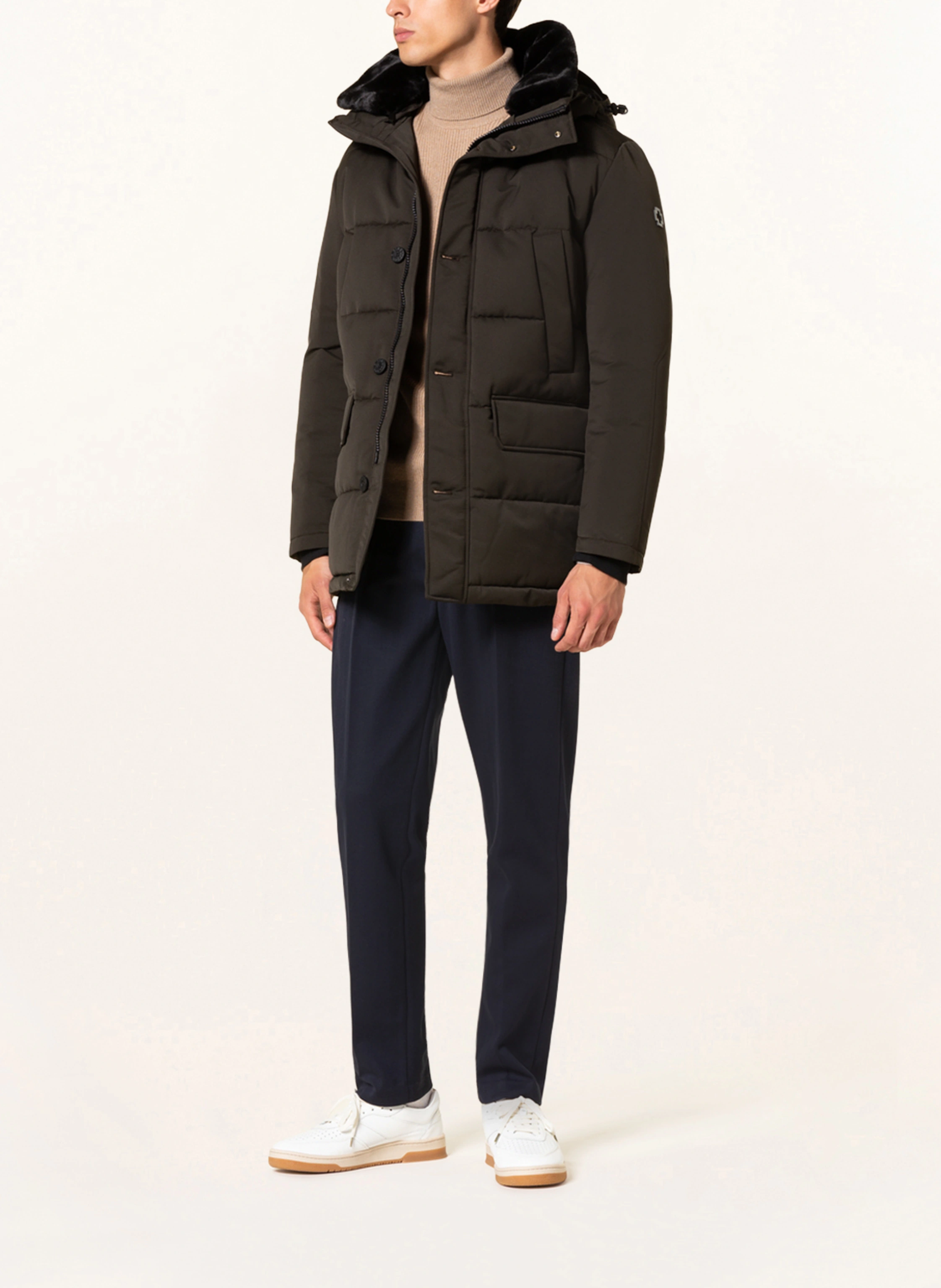 STRELLSON Parka PLAZA 2.0 mit Kunstpelz
