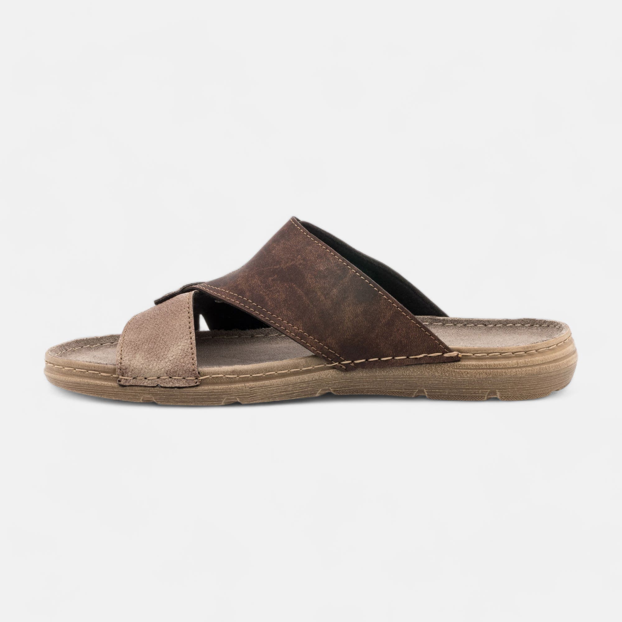 Nu-pieds Homme marron