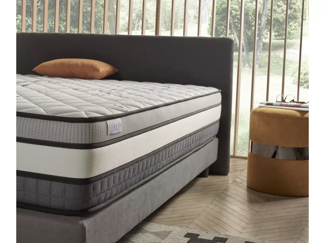 Cosmos - Matelas Solar 140x190 cm - Mousse à mémoire de forme HR - Soutien Blue Latex - Très Épais 30 cm, 7 Zones de confort, Thermorégulateur - Ergonomique
