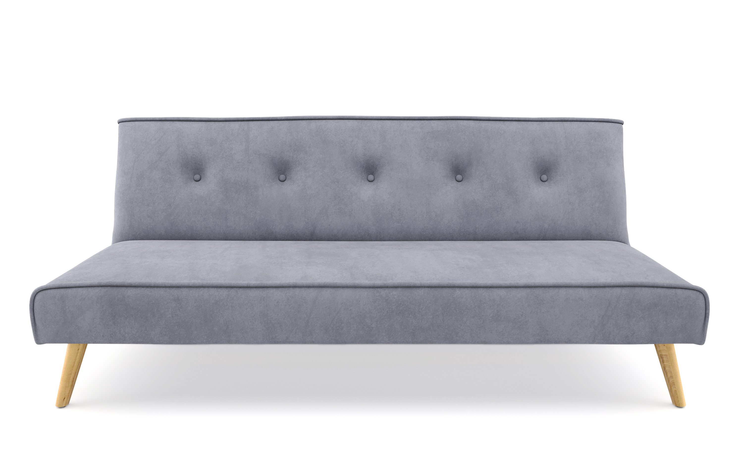 Schlafsofa Samt LEA grau