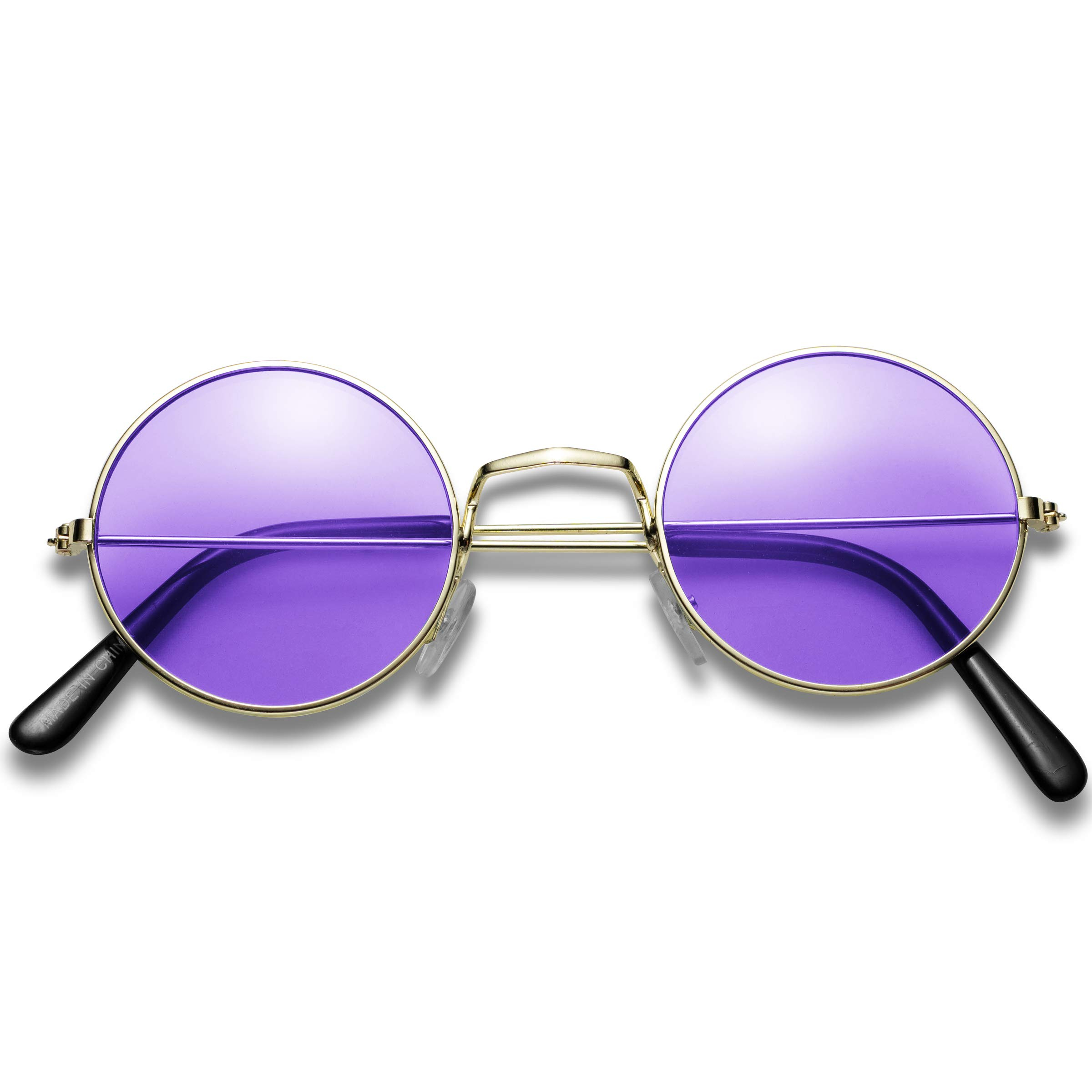 (3er Set) Photo Booth Party Brille Hippie Fotorequisite Retro Sonnenbrille Verkleidungs Accessoire für lustige Bilder - Blau / Rosa / Lila