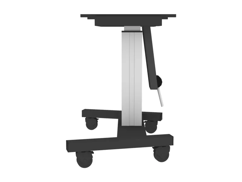 Neomounts PLASMA-M2500T - Vogn med hjul - motoriseret - for fladt panel/AV-udstyr - sølv, RAL 9006, hvid aluminium - skærmstørrelse: 42