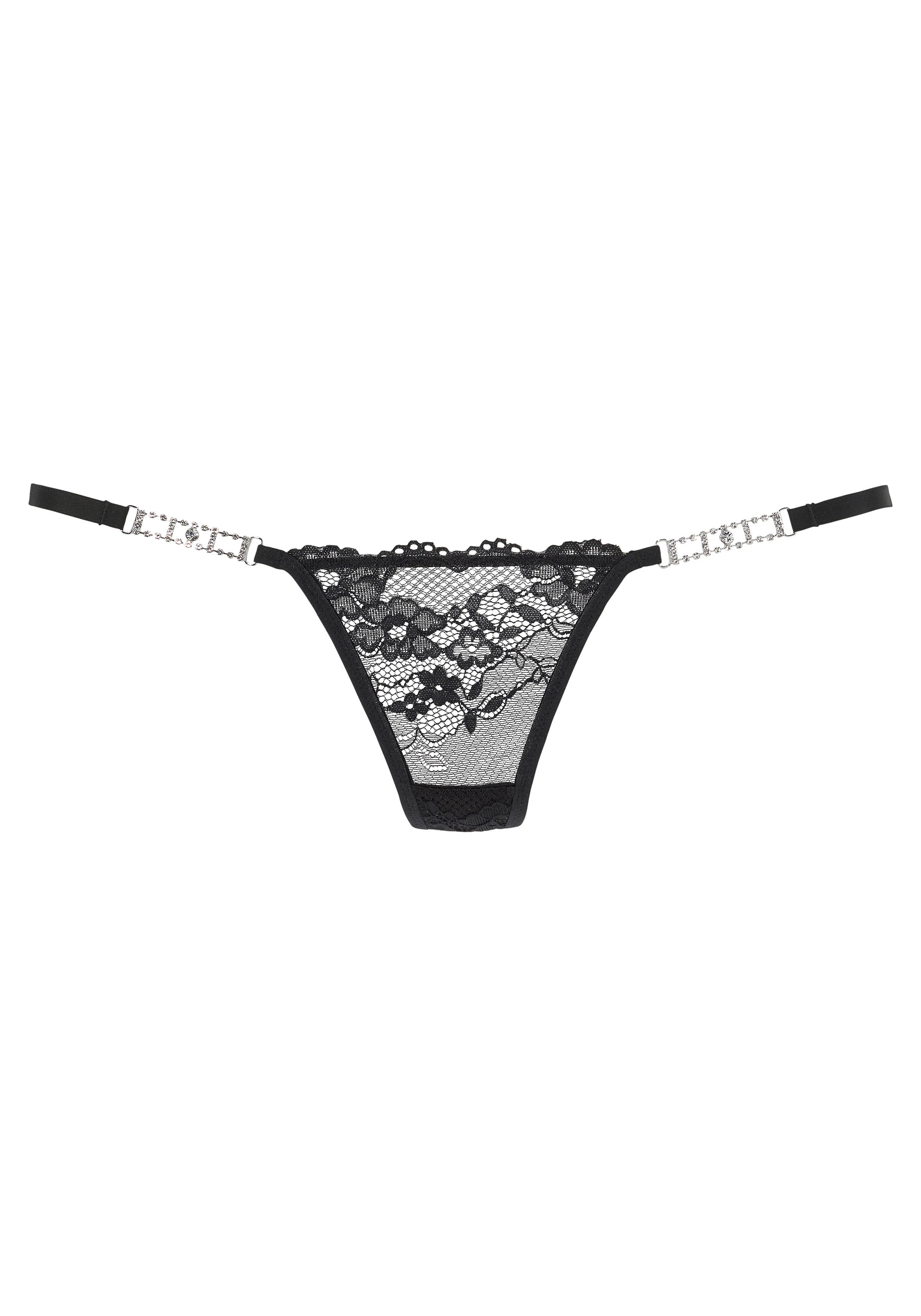 petite fleur gold String , mit extravaganten Glitzeraccessoires