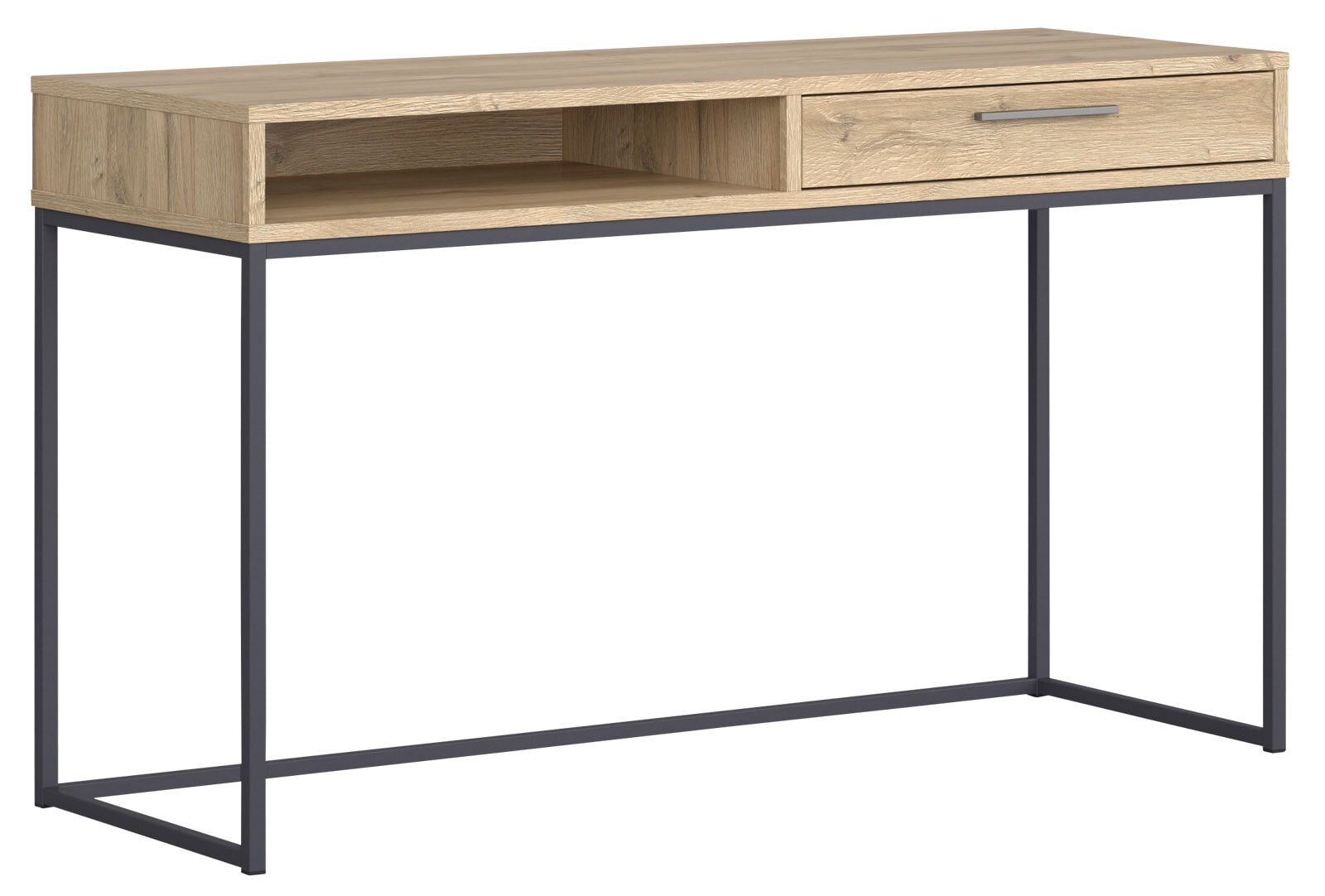 Schminktisch CHOLET 130 x 76,5 cm Eiche Nachbildung