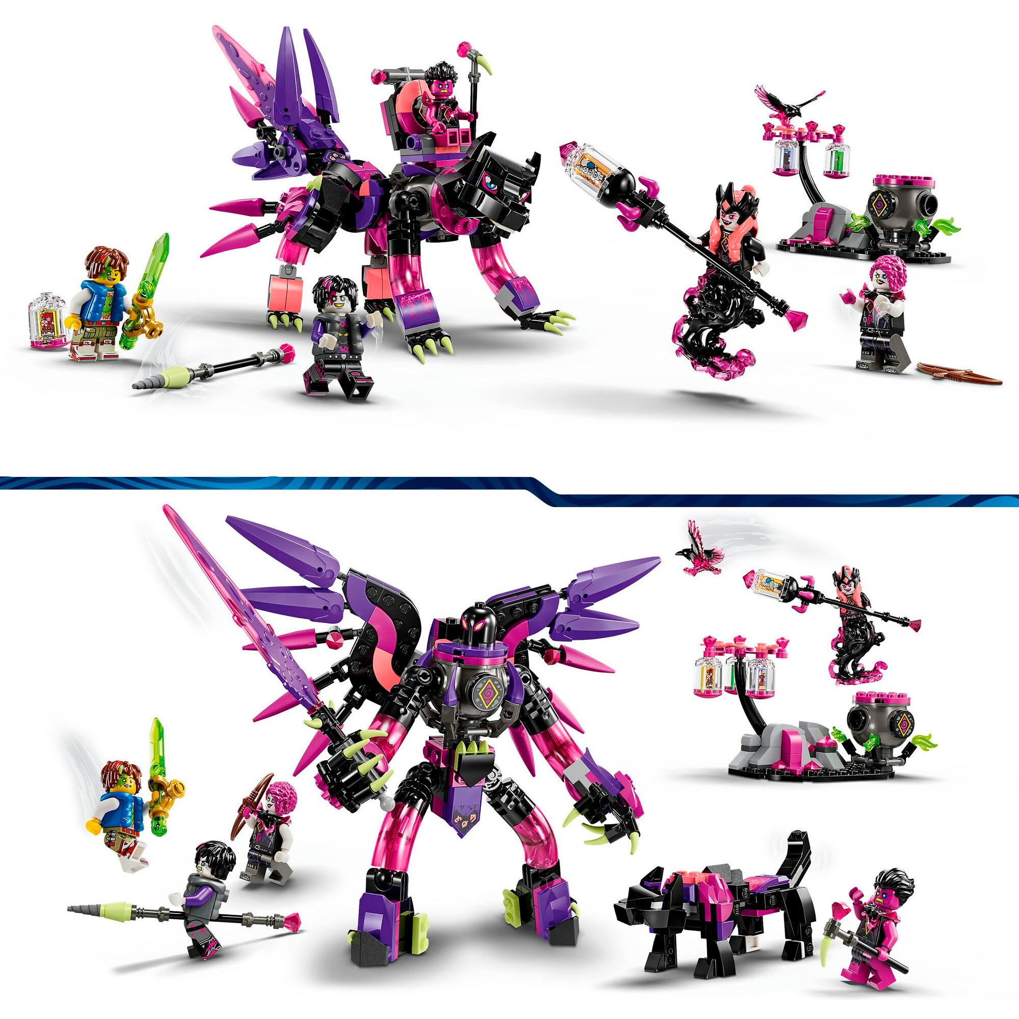 LEGO Konstruktionsspielzeug DREAMZzz Die Albtraumkreaturen der Nimmerhexe
