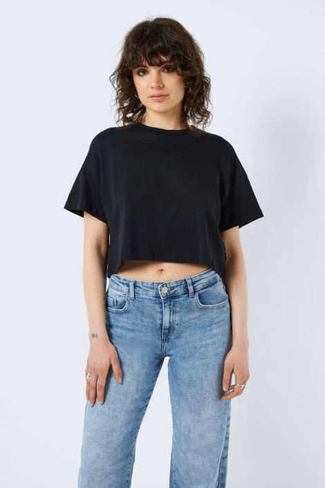 Noisy may zwarte dames t-shirt