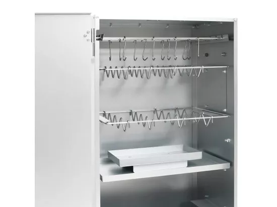 Fumoir à four à barbecue avec copeaux de bois 44,5x29x83 cm