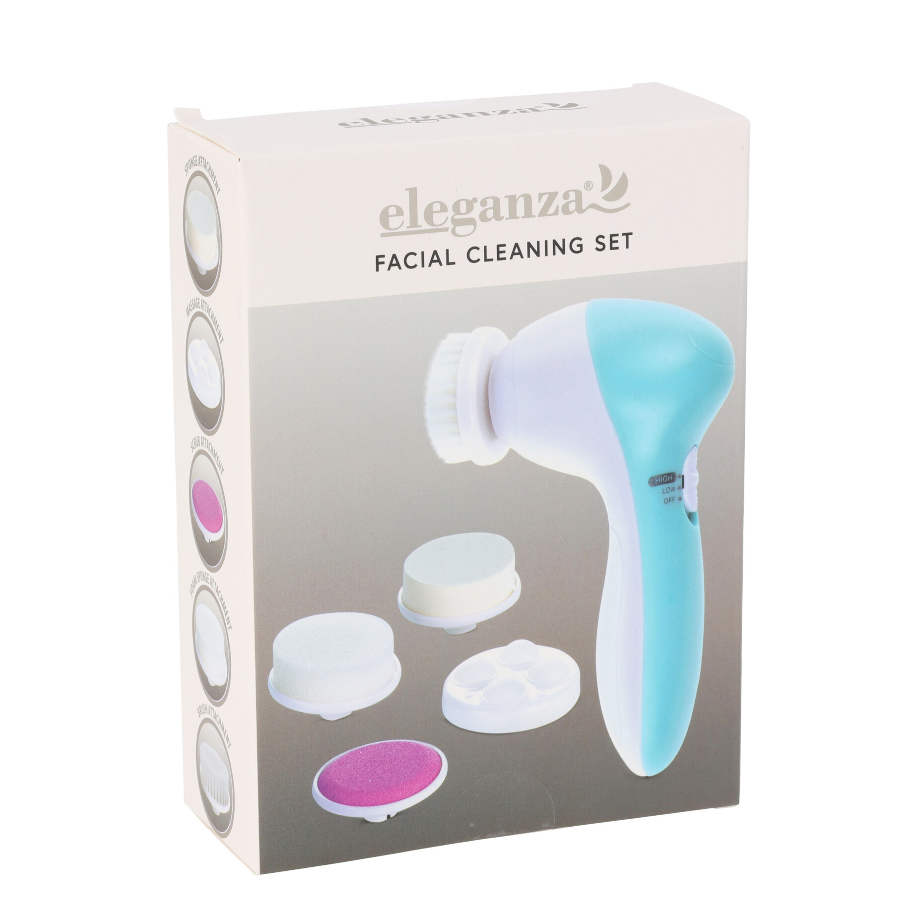Gesichtsreiniger Set 6-teilig blau