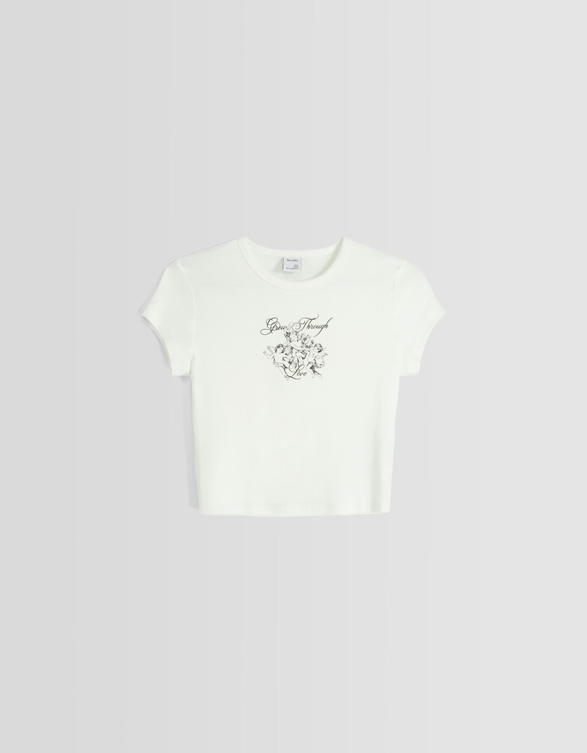 Camiseta de manga curta com estampa