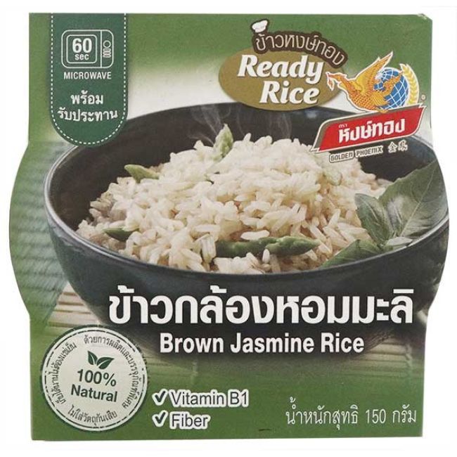Golden Phoenix Kant en Klare Thaise Bruine Jasmijnrijst 150g