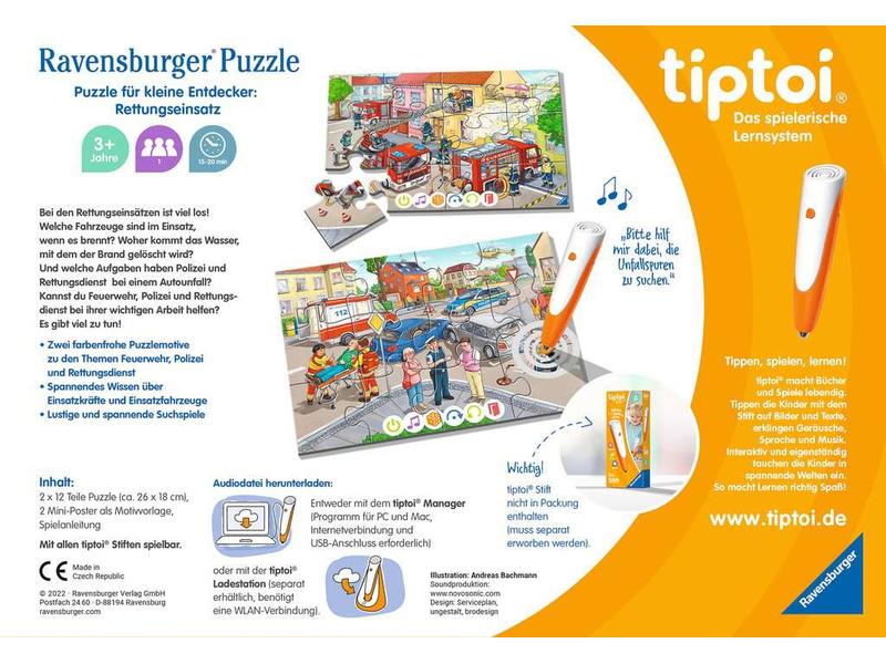 tiptoi Puzzle Rettungseinsatz Das tiptoi Puzzle für kleine Entdecker