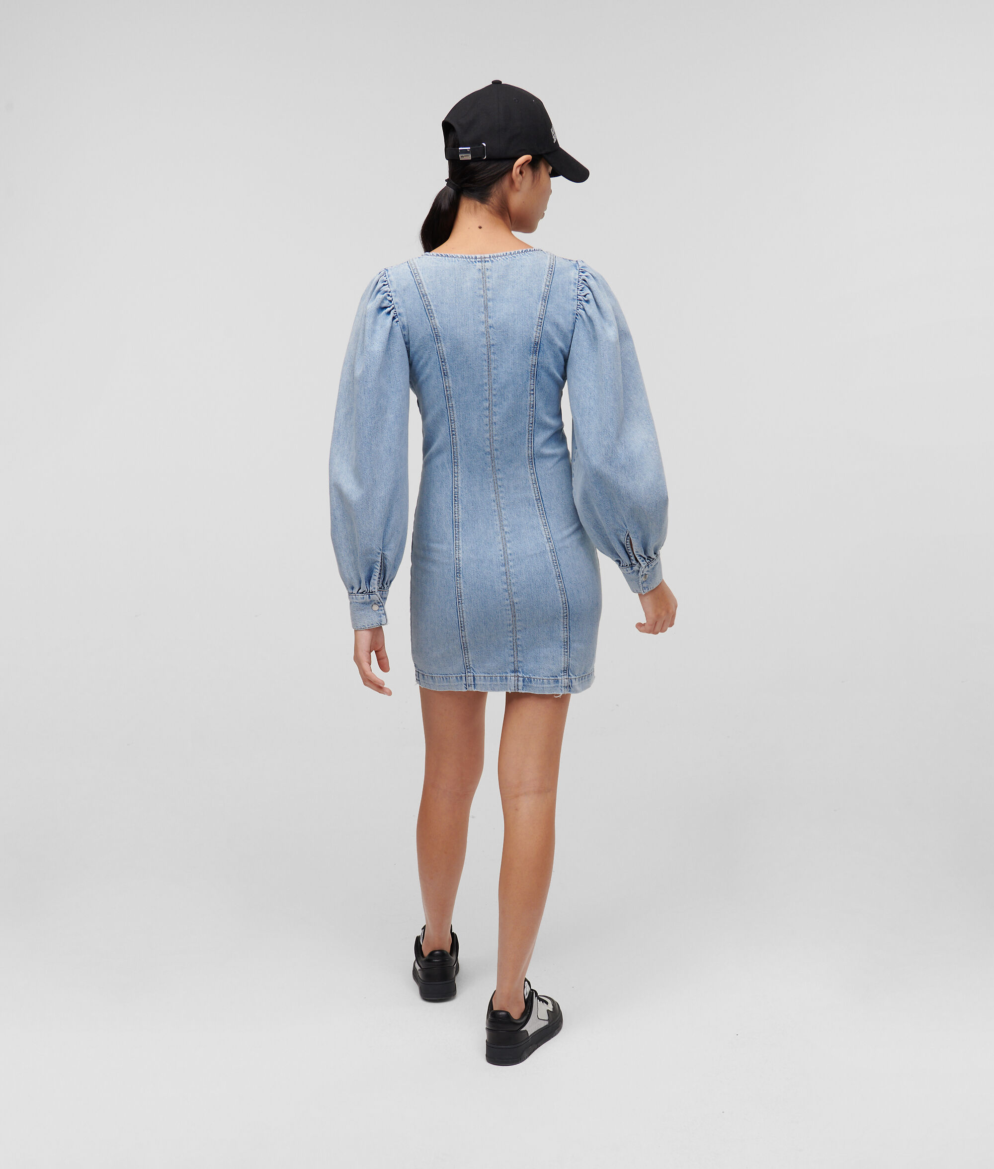 ROBE BUSTIER À MANCHES BOUFFANTES KLJ