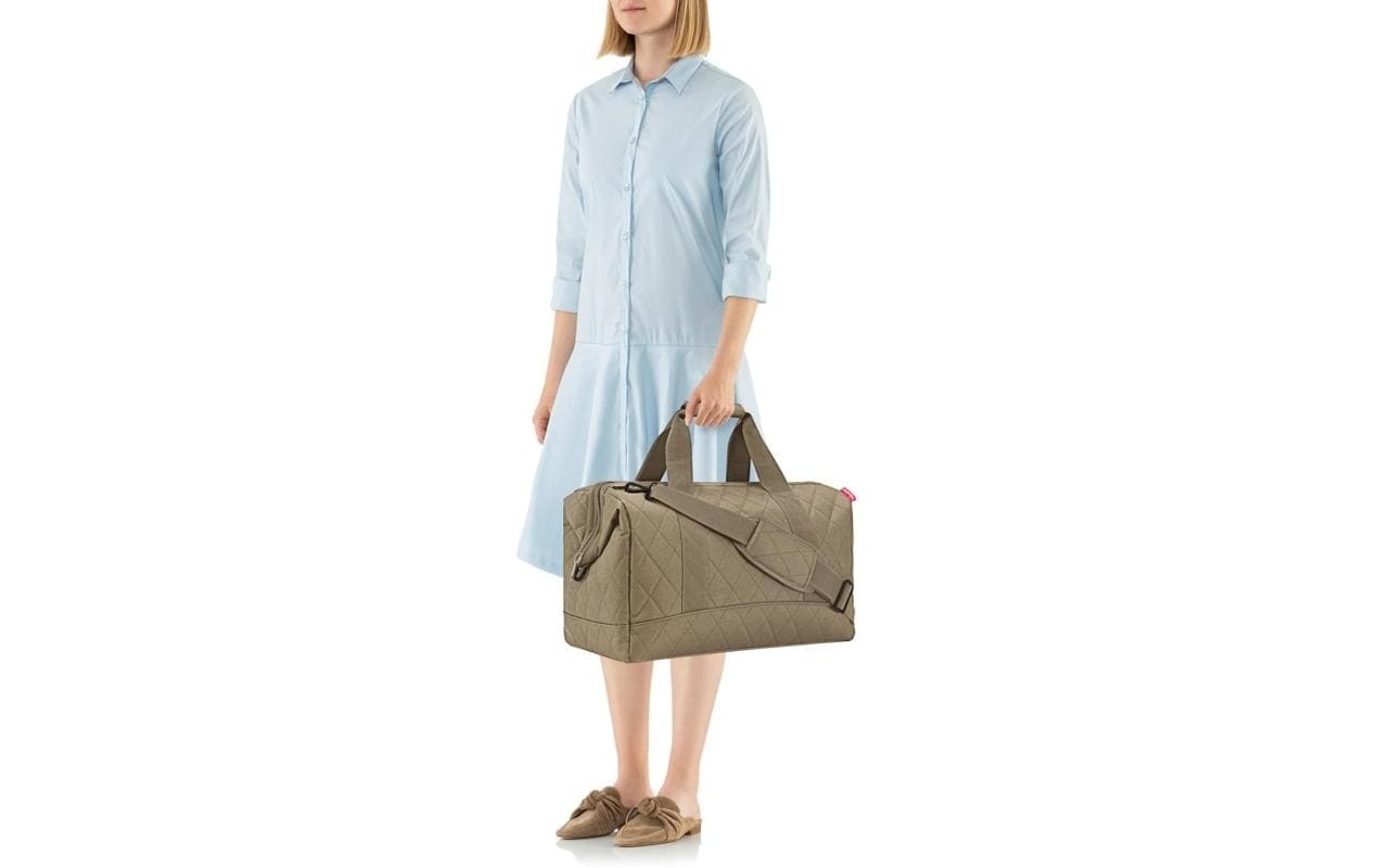 Umhängetasche Allrounder L Rhombus OliveTasche aus recyceltem Material