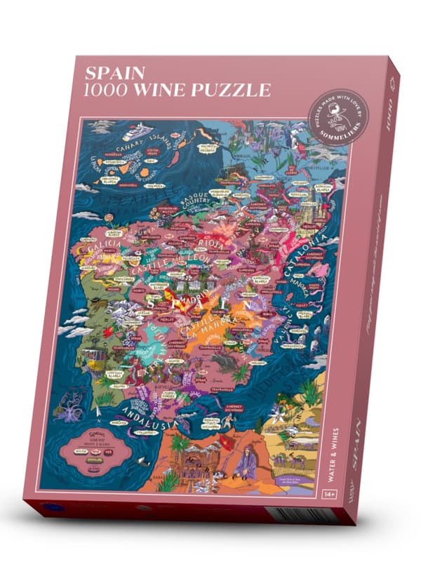Vinpuslespill -  1000 brikker Water and Wines