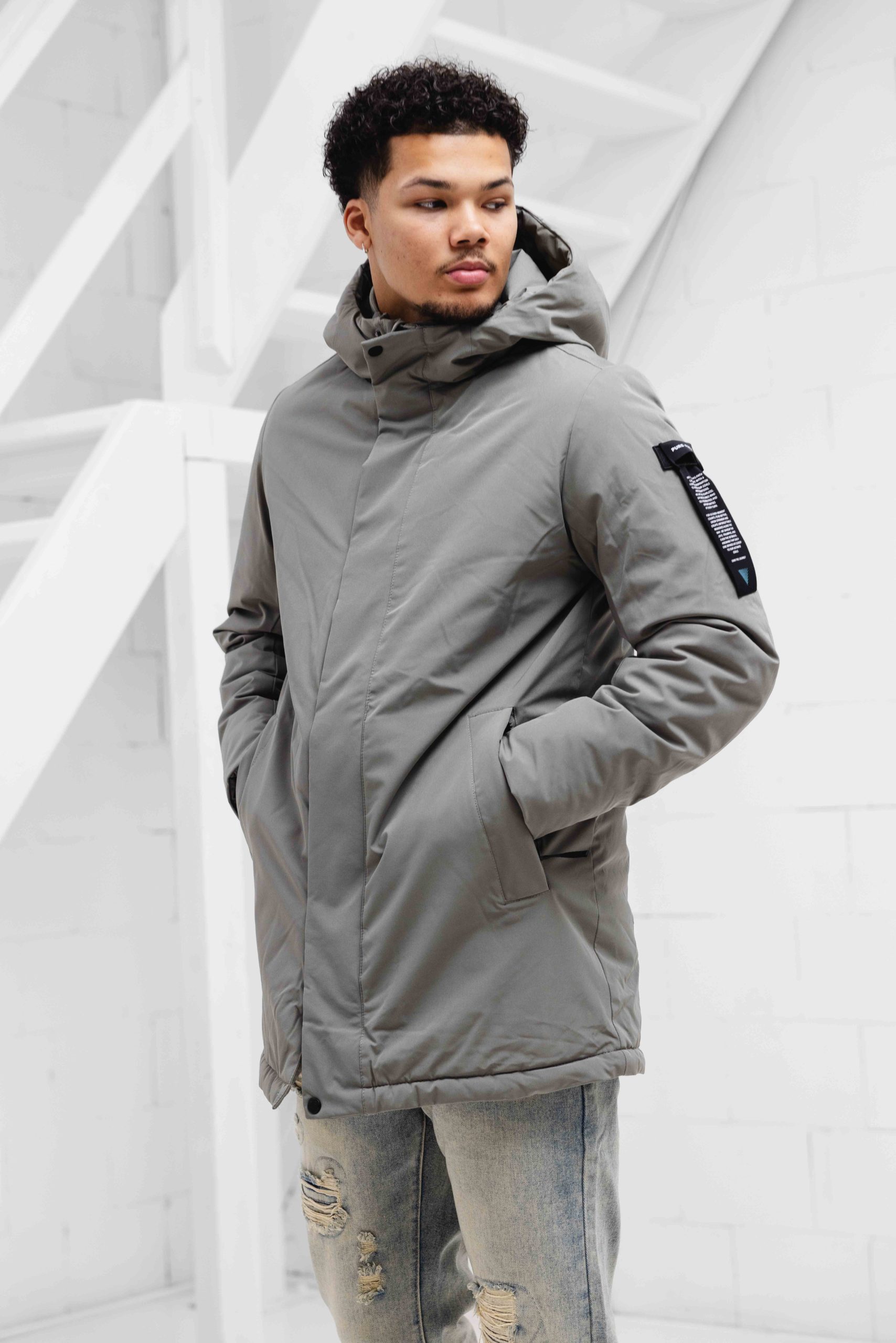 Pure Path Parka Winterjas Heren Groen