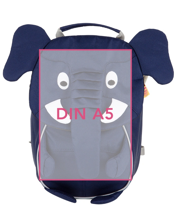 Kinderrucksack KLEINER FREUND – EMIL ELEFANT (17x25x11) in dunkelblau