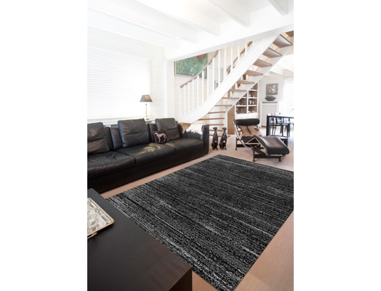 CONCEPT1 - Tapis Silk Touch gris foncé 200x290