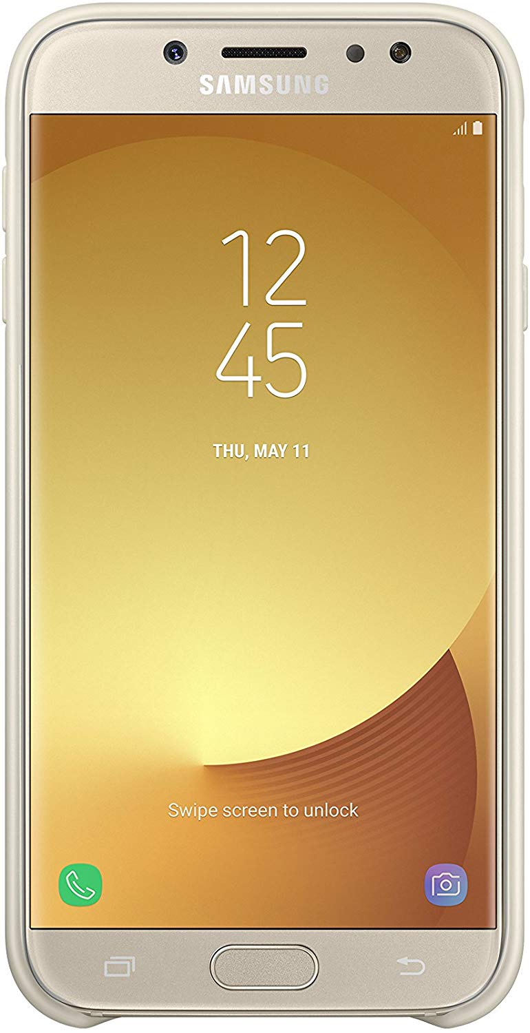 Samsung EF-PJ730 Dual Layer Schutzhülle für Galaxy J7 (2017) gold