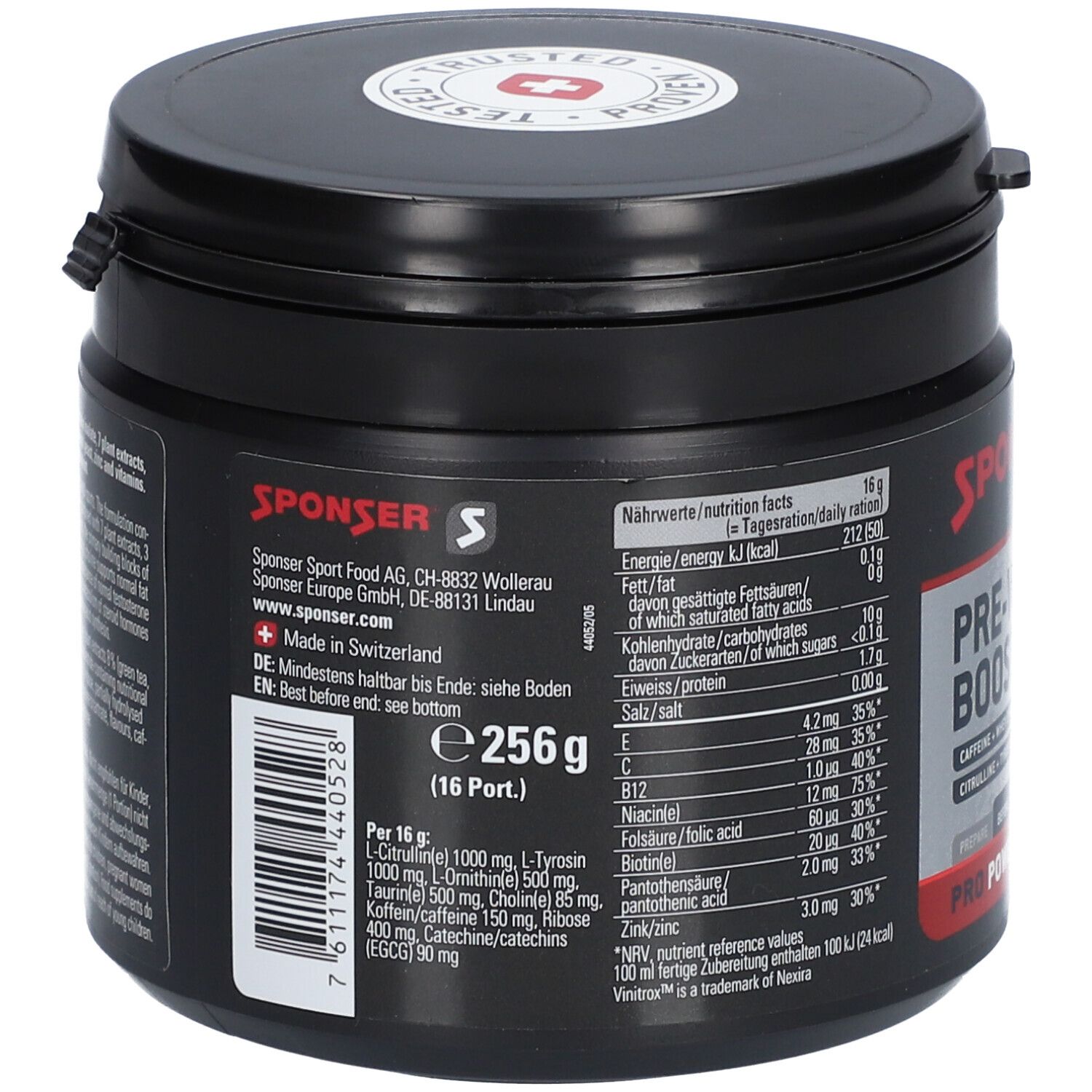 SPONSER® Pre Workout Booster Apple-Cranberry