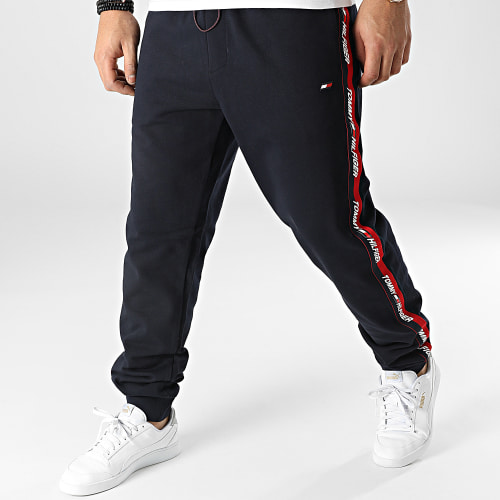 Pantalon Jogging A Bandes Tape 1282 Bleu Marine