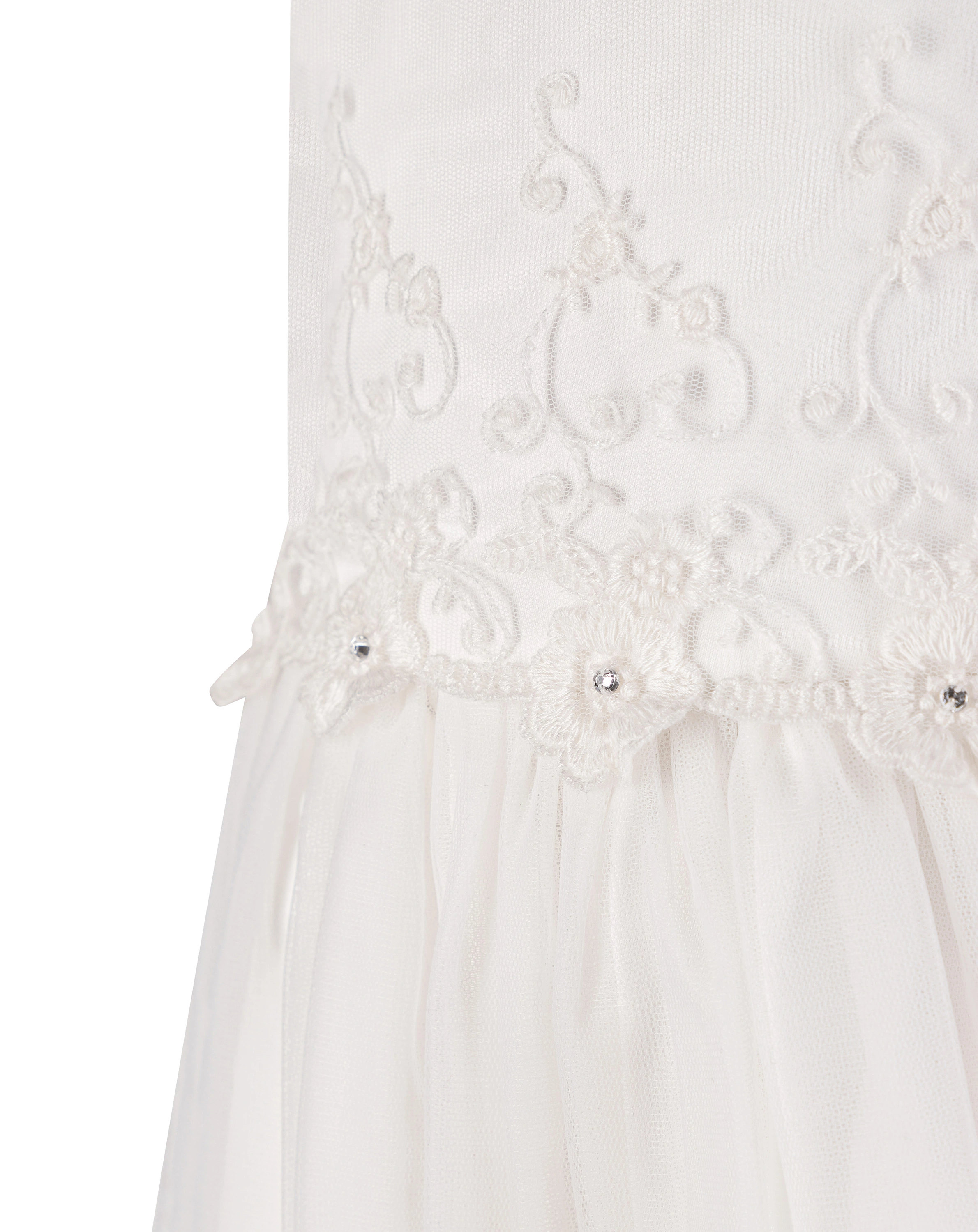 Kleid JULIA mit Flügelärmel in ecru