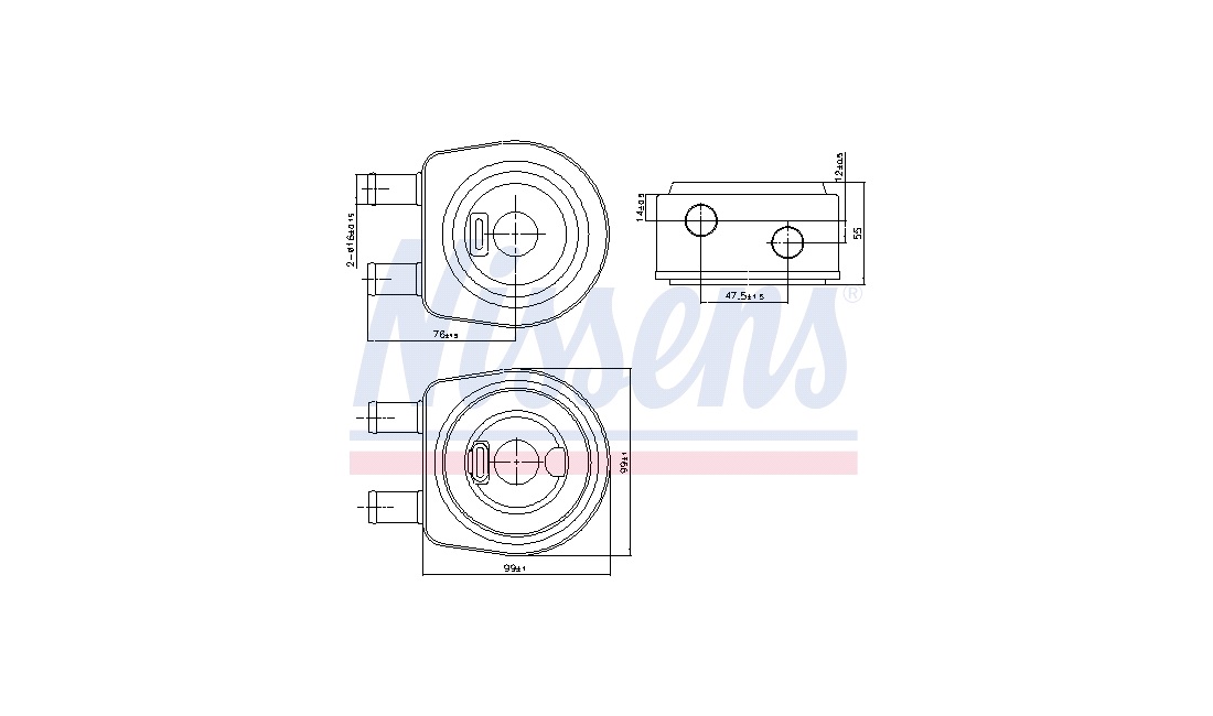 Oliekøler, motor