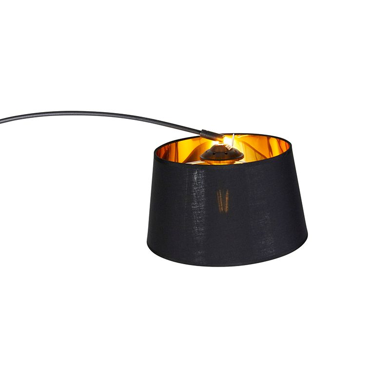 Moderne booglamp zwart met goud - Arc Basic