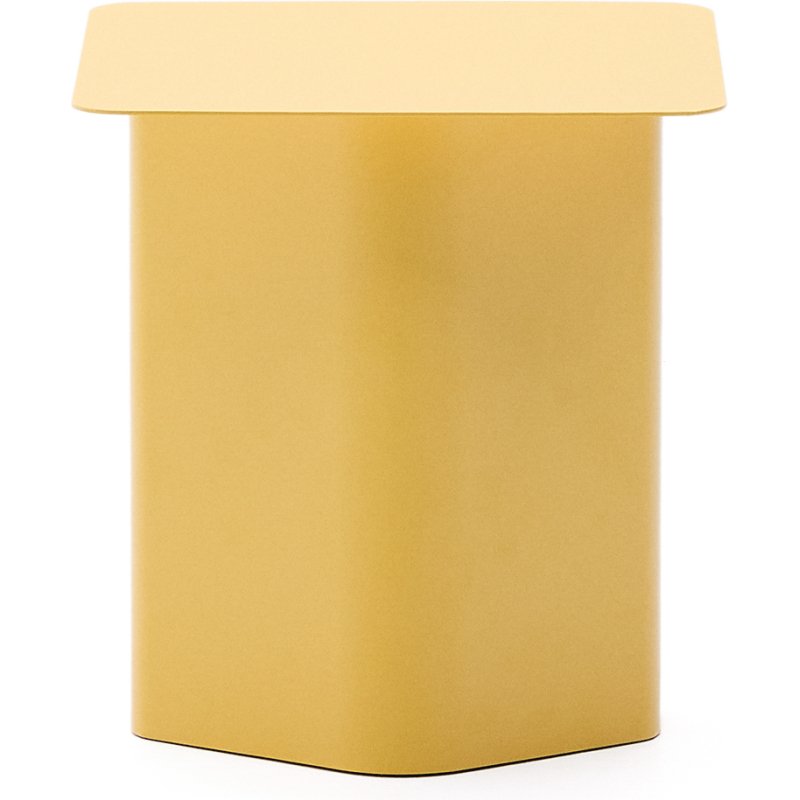 Table d'appoint en fer Arvin jaune 42 x 42 cm