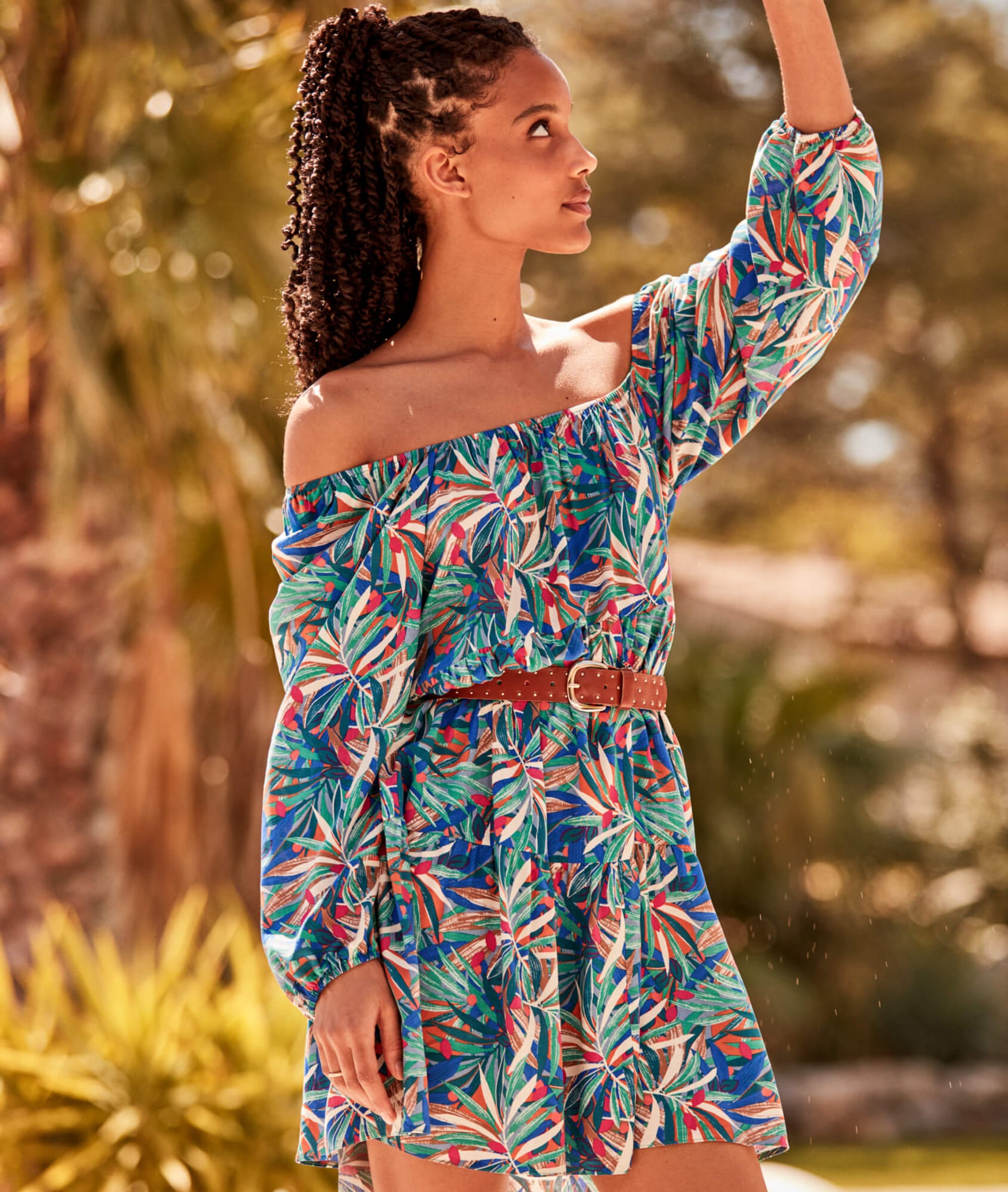 Robe fluide imprimée