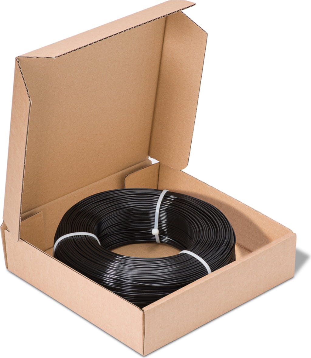 Fiberlogy  Refill Easy PET-G Black, 1,75 mm (850 g)    Easy PET-G Refill für die Masterspool in Schwarz