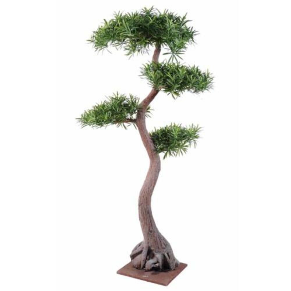 Bonsaï podocarpus artificiel h 100 cm d 70 cm en pot - choisissez votre hauteur: